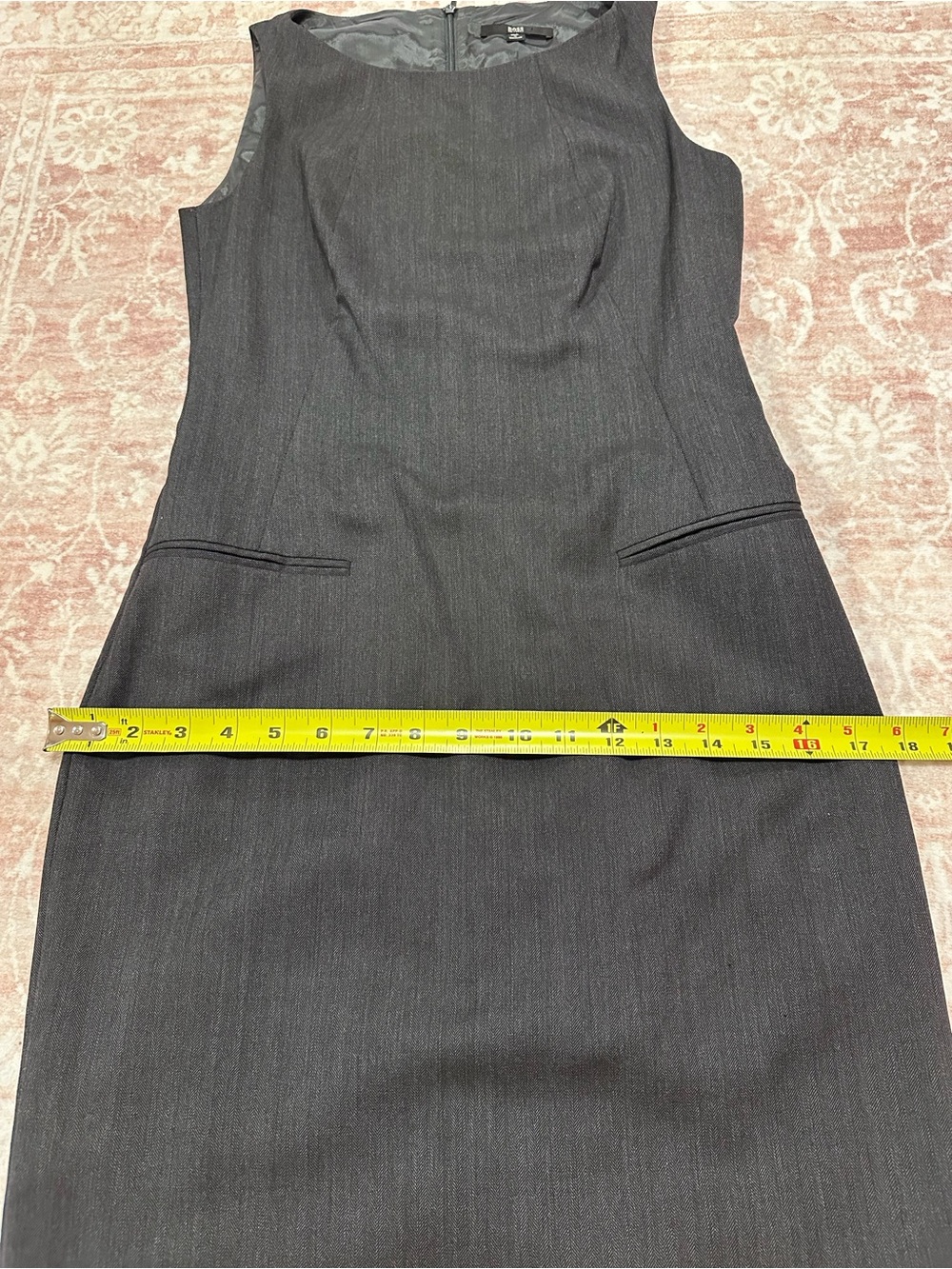 $395 Hugo Boss Virgin Wool Shift Dress - Picture 10 of 15